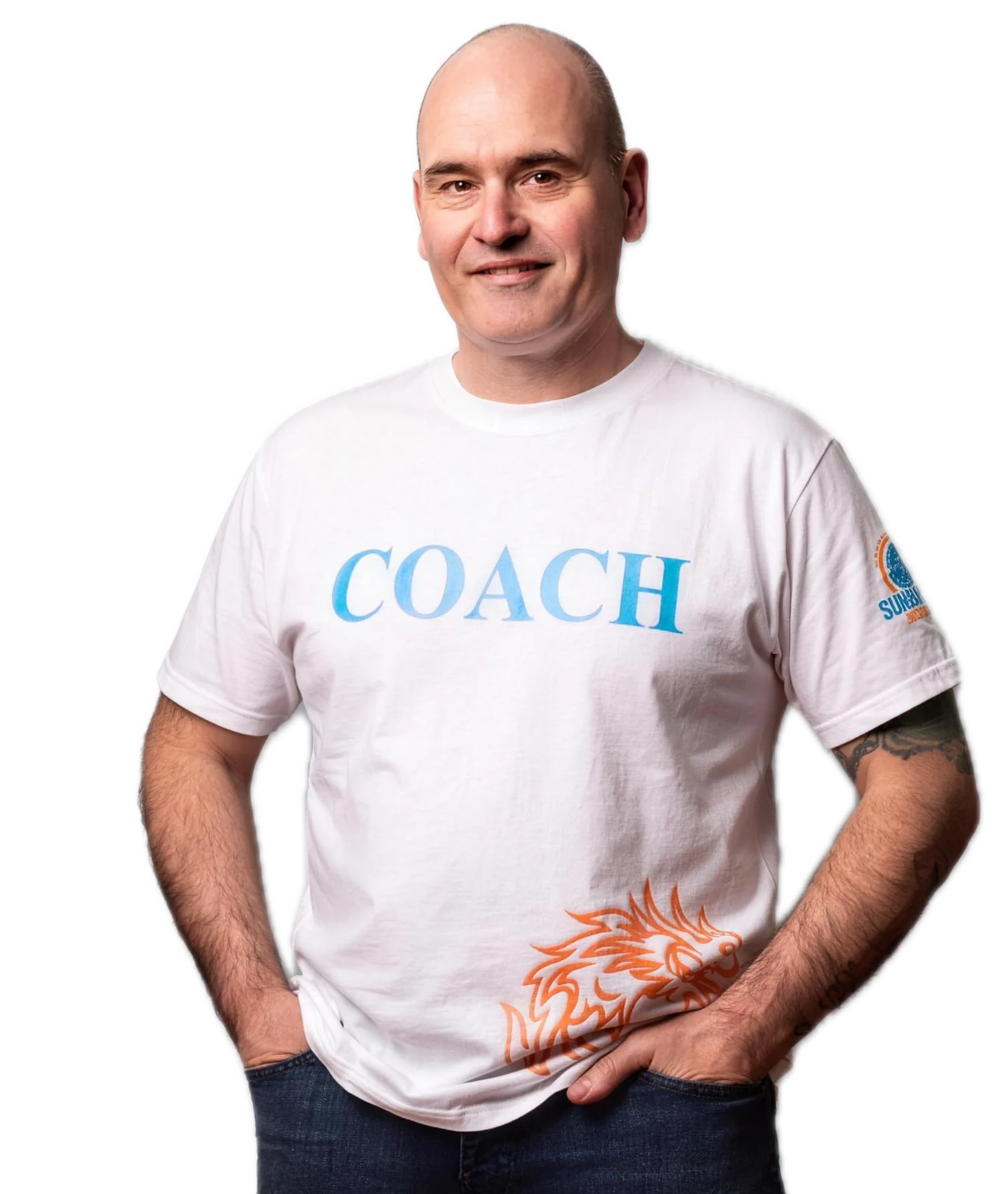 Christian Benz, Gründer der Sukhothai Academy, im COACH-Shirt